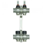 Колекторний блок з витратомірами Raftec STEEL 1"х2 RC03-02